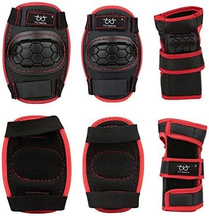 Smartodoors Kids Knee Pads Elbow Pads Wrist Guards 3 in 1 Protective Gear Set for Biking, Skating, Cycling, and Rollerblading Scooter, fit for Girls and Boys