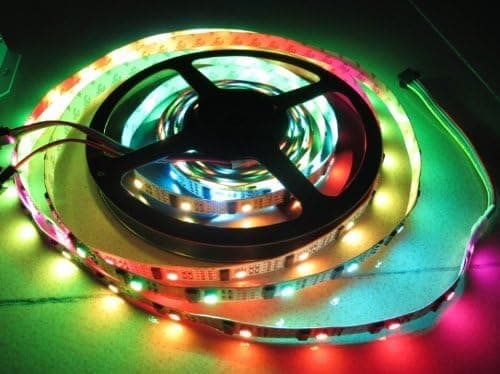 5 Meter Length WS2801 RGB LED Strip, Individually addressable LEDs 2801 Pixel Strips,32 Led/m,32 SMD5050 RGB LEDs per Meter, with 32 WS2801 ICS (Each LED is Individually addressable),Non-Waterproof