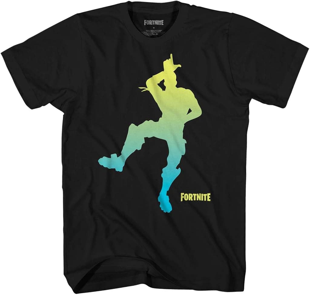 Fortnite Shirt Big Boys Take The L Dance Emote Licensed Tee (Black, Medium 10/12)