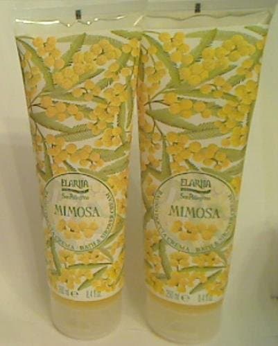 Perlier Elariia Mimosa Moisturizing Bath & Shower Cream - 8.4 oz/250 m - Lot of 2