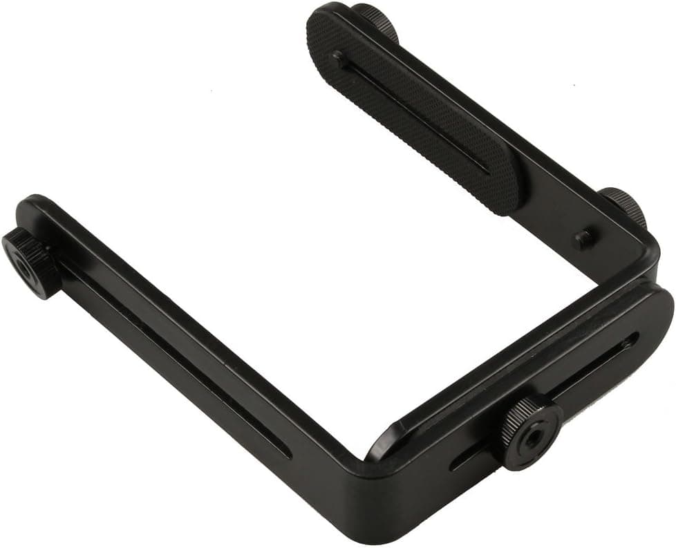 Fotga Dual-L Universal Adjustable Metal Flash Bracket for Canon Nikon DSLR Cameras Speedlite Flash Photography DIY