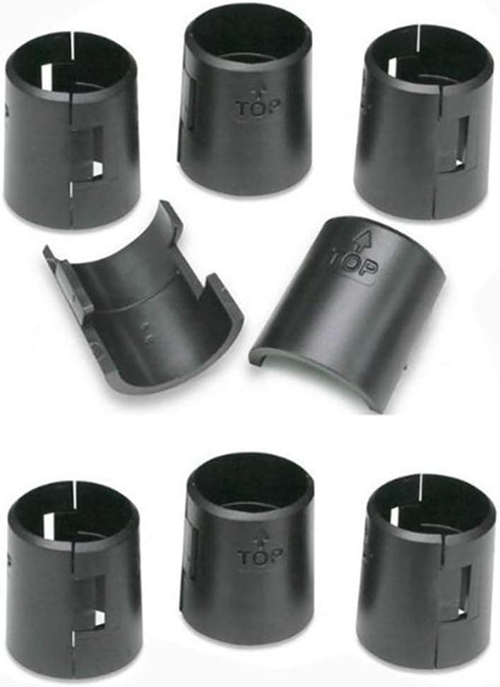 36 Pairs 72 Pieces Wire Shelving Shelf Lock Clips for 1" Replacements for Wire Shelving System Metal Rack Locking Wire Shelving Shelf Lock Clips Post- Shelving Sleeves (Plastic, Black)