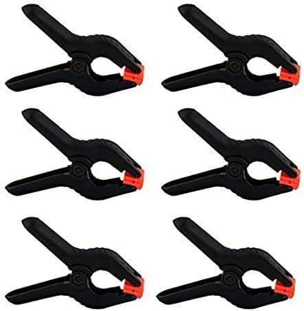 6 Pack Heavy Duty Spring Clamps,"4.5 Plastic Muslin Clamps (4.5")