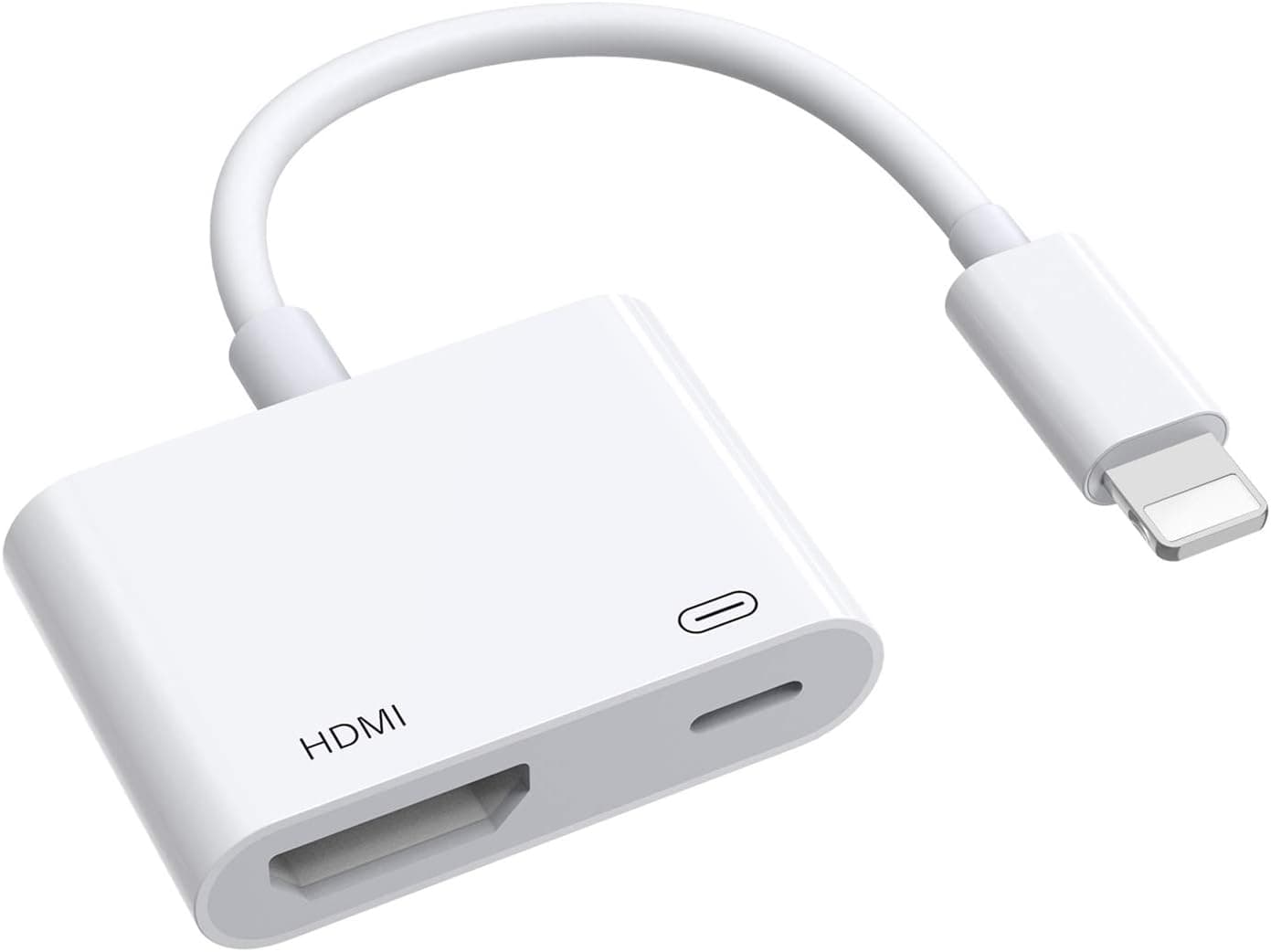 [Apple MFi Certified] Lightning to HDMI Adapter,Digital AV Audio Dongle,iPhone to HDMI Adapter 1080P with Lightning Charging Port Compatible for iPhone, iPad and iPod Models and TV Monitors Projectors