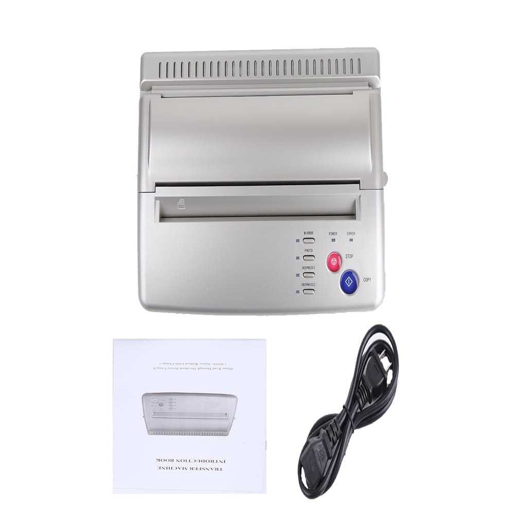 Thermofax Machine for Tattoo-Sliver Tattoo Transfer Machine Kit Thermal Stencil Copier for Printing and Transferring The Tattoo Designs Picture onto The Skin of The Person Getting The Tattoo