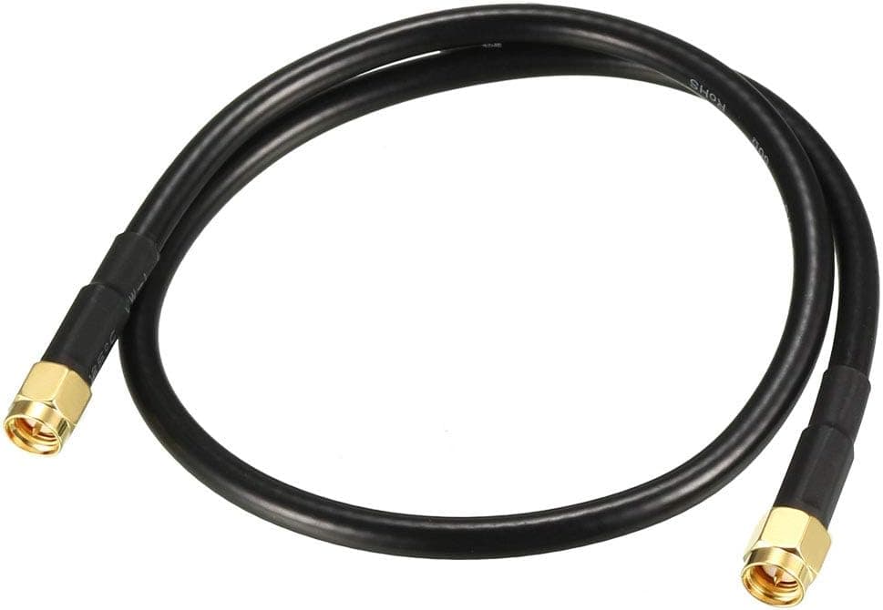 uxcell Antenna Extension Cable SMA Male to SMA Male Coaxial Cable RG58 50 Ohm 2 ft