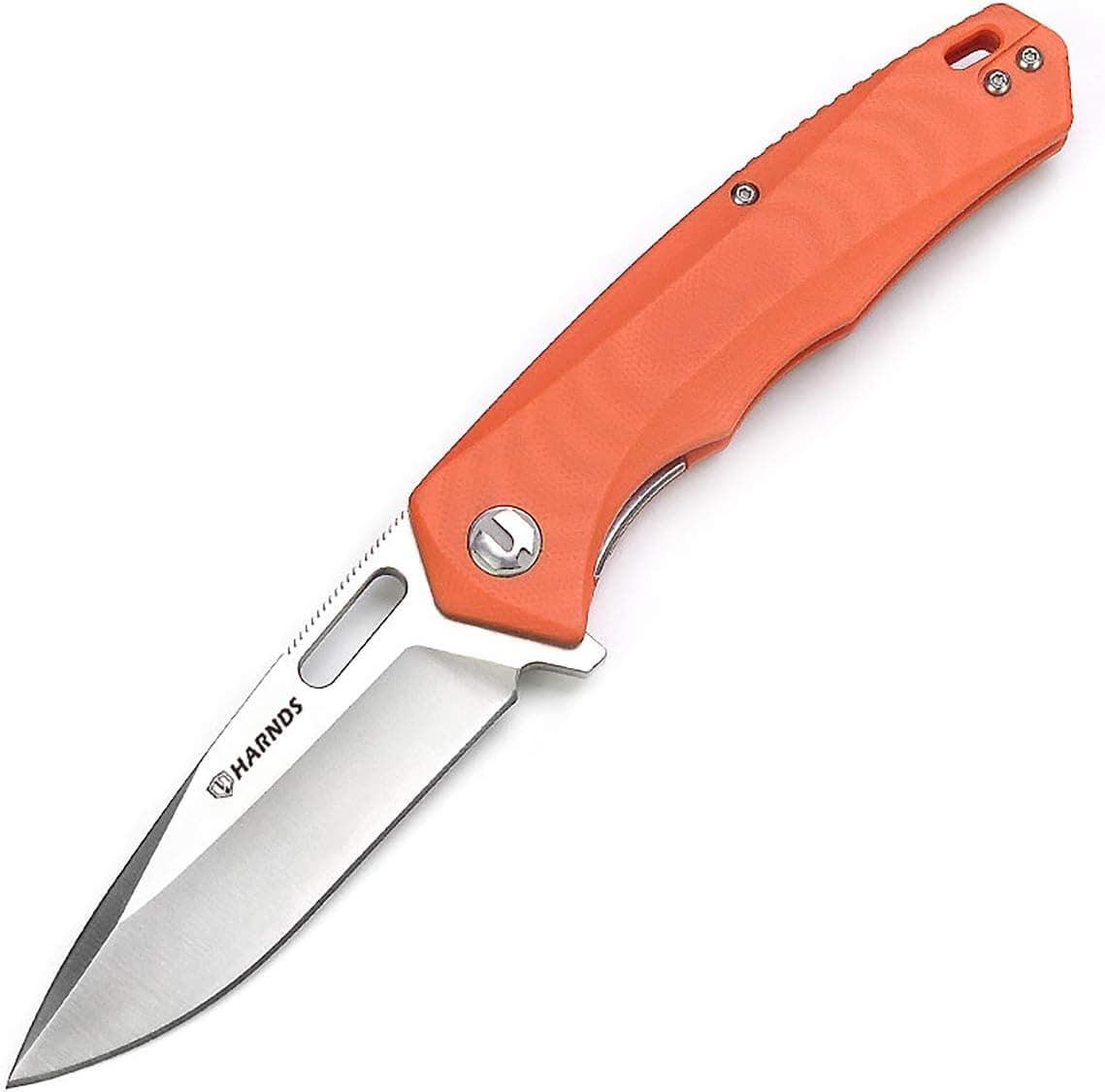 Harnds Castor CK6118 Folding Knife with Aus-8 Japanese Steel Blade; G10 Handle with 3 Color Options ; 2-Position Clip; 4.34oz