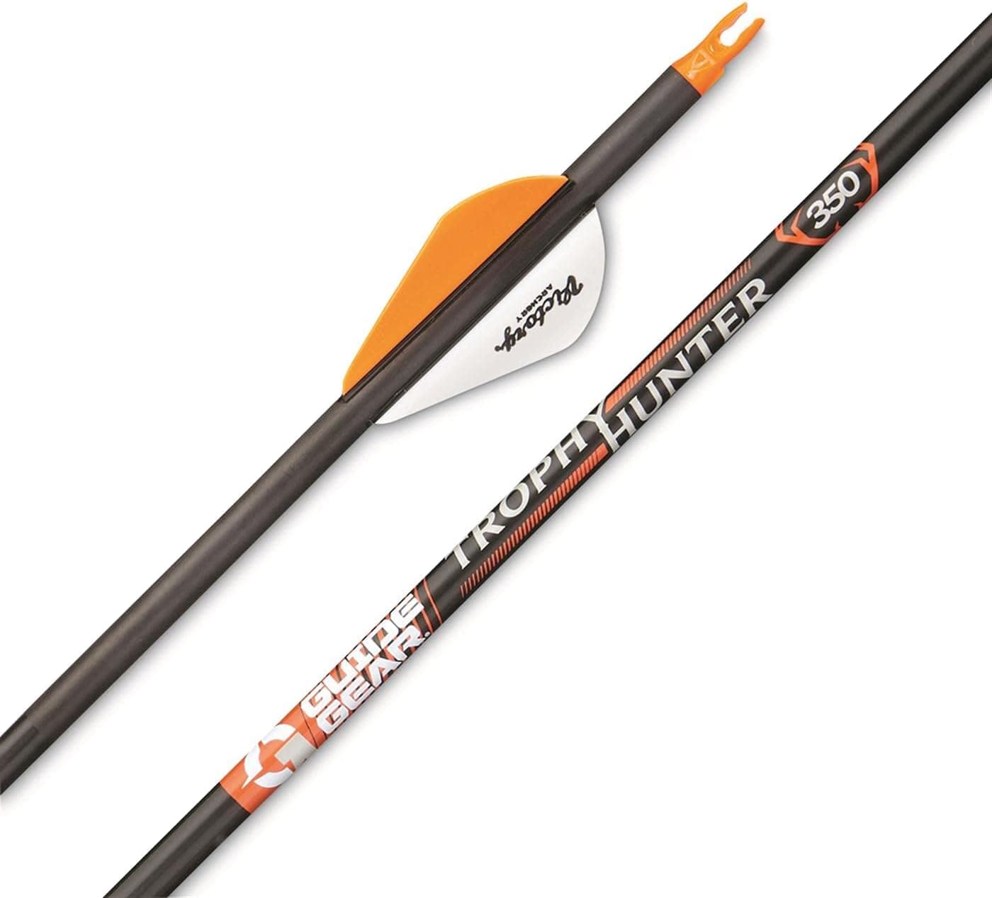 Guide Gear Trophy 31-Inch Carbon Archery Hunting Arrows, 500 Spine Practice Target Arrow for Compound and Recurve Bow by Victory Archery, 6 Pack