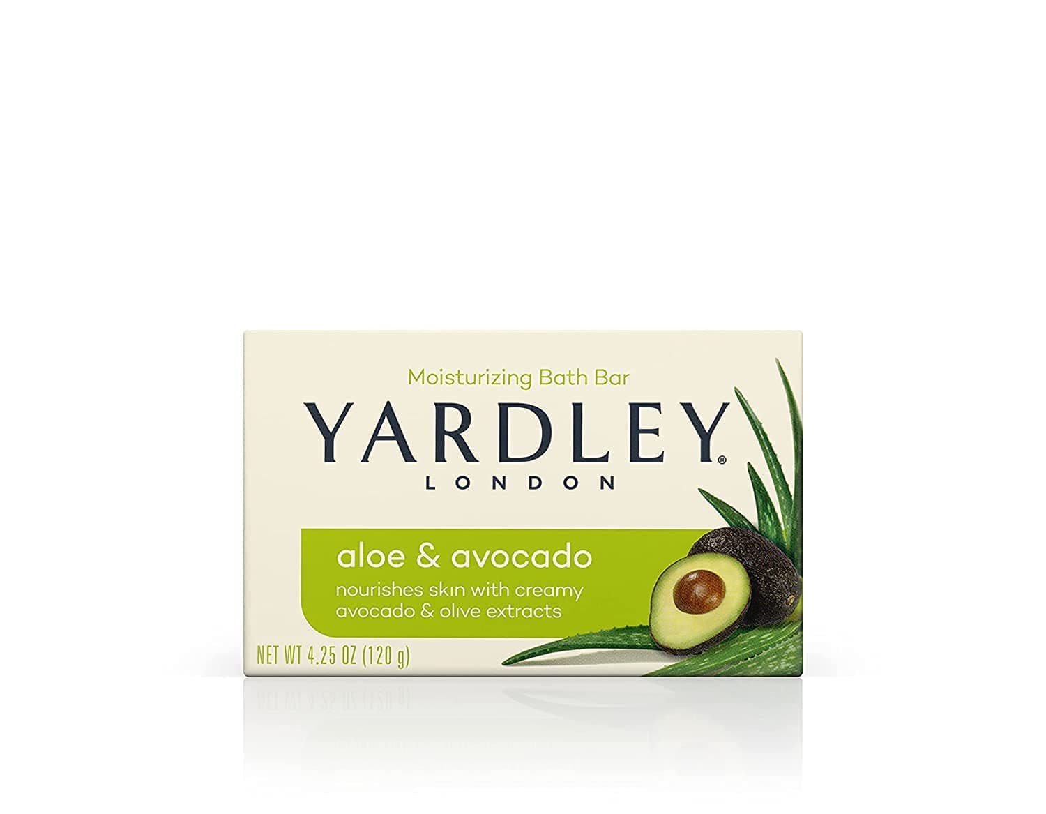 Yardley Bar Soap, Botanical Aloe & Avocado, 4.25 Ounce (Pack of 5)