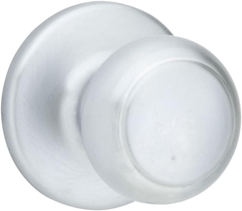 Kwikset Cove Hall/Closet Knob in Satin Chrome