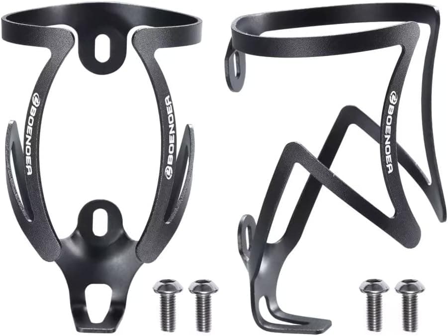 Boenoea Bike Water Bottle Cage Aluminum Alloy Lightweight Bicycle Water Bottle Holder for Road Bike MTB Cycling