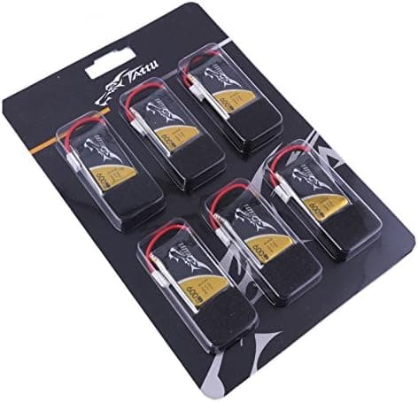Tattu 25C 1S 3.7 v 600mah Lipo Battery Pack with Molex Plug ( 6pcs)