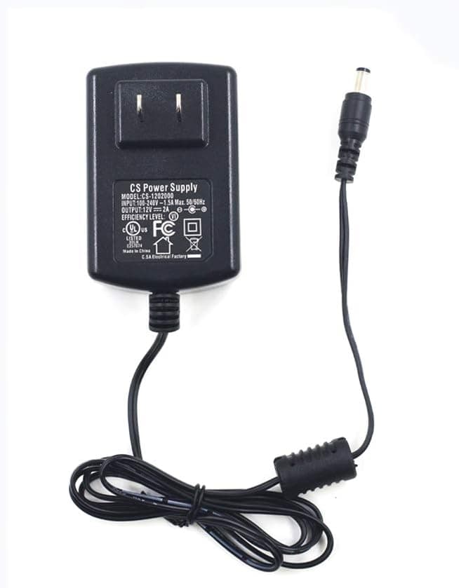 Bechol AC 100-240V to DC 12V 2A Power Supply Adapter Switching 5521 5.5 2.1mm for CCTV Camera DVR NVR Led Light Strip UL Listed FCC