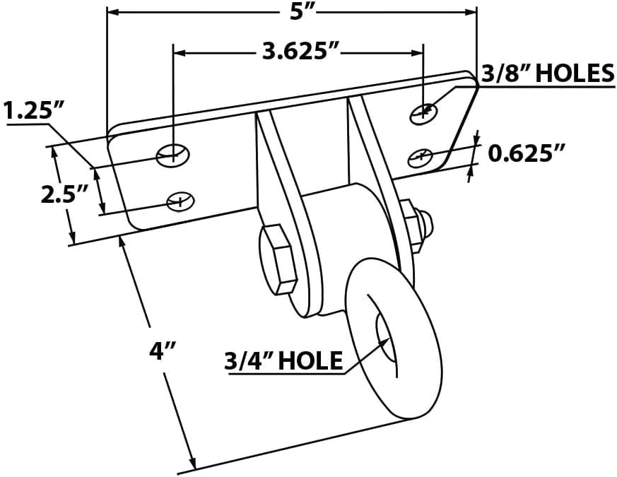 Barn-Shed-Play 4 Hole Heavy Duty Swing Hangers