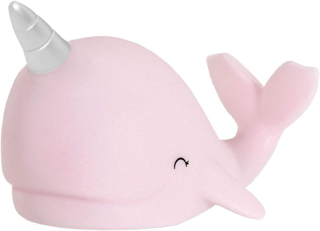 iscream Baby Narwhal 4" Mini LED Color Changing Mood Light