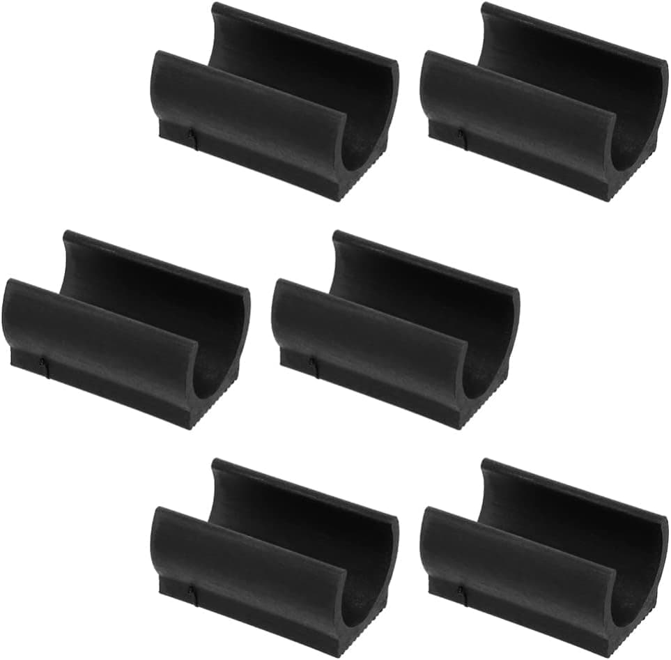 Plastic Chair Foot U Shaped Floor Glides Tubing Caps Cover 25pcs U- Shape Caps Chair Foot Floor Single Prong Cover 19MM