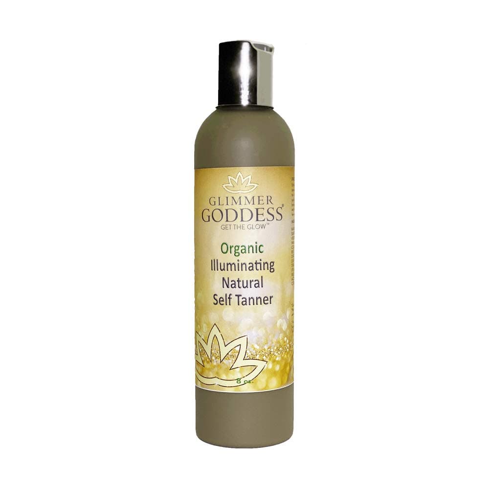 Glimmer Goddess Organic Self Tanner - Natural Tanning Lotion 8 oz