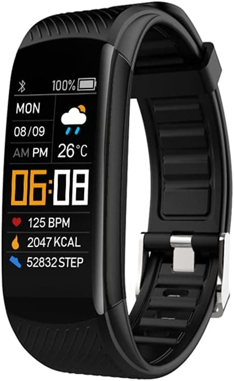 DOMAS Fitness Tracker, Smart Bracelet with All-Day Heart Rate Blood Pressure Monitoring Sleep Monitor IP67 Waterproof Activity Tracker with Calories Miles Counter and Step Counter for Women Man Kids