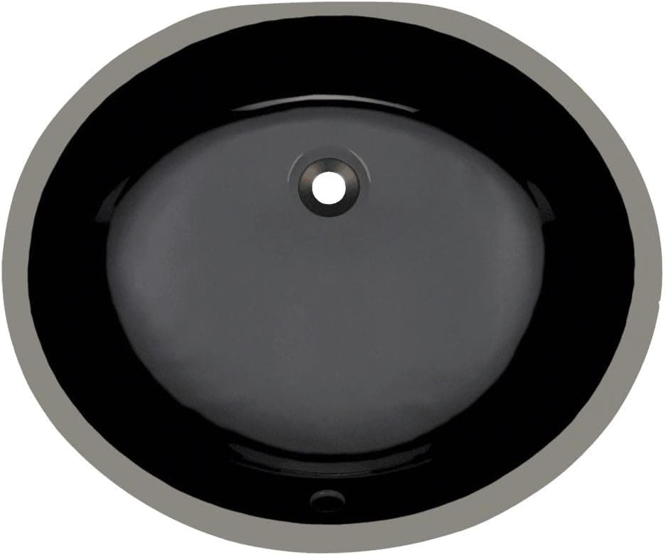 MR Direct UPM-BL Sink Undermount Porcelain Bathroom Black