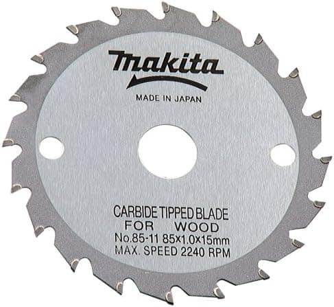 Makita 792611-2 3-3/8-Inch 20 Tooth ATB Saw Blade with 15mm Arbor