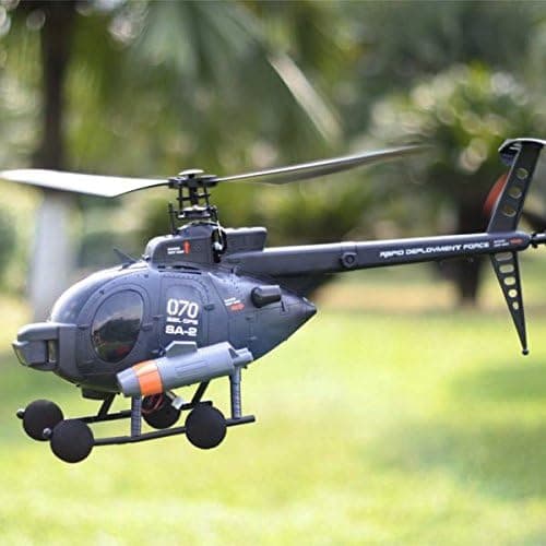 FX070C 2.4G 4CH 6-Axis Gyro Flybarless MD500 Scale RC Helicopter by CTU BroHall