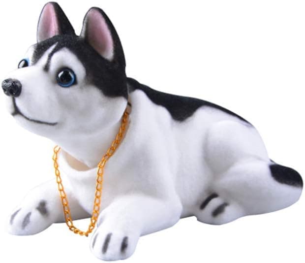 Wakauto Bobblehead Dolls Shaking Head Dog Desktop Ornament Gift for Home Shop Car Dashboard Decor