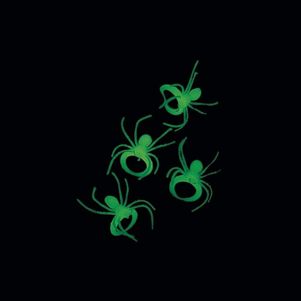 Glow-in-the-Dark Spider Rings - 2" | Shadowy - Plastic | Pack of 1