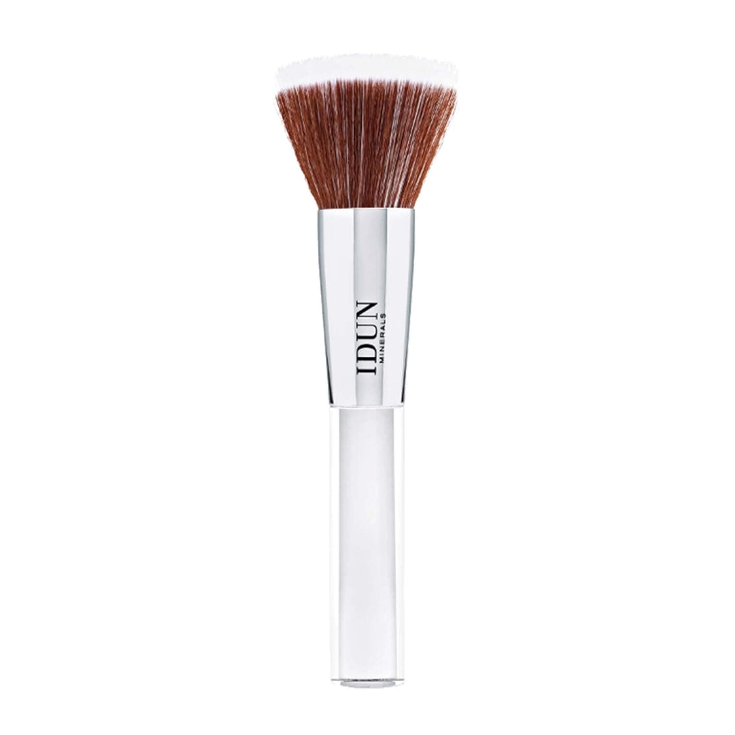 IDUN Minerals Stippling Brush - Gently Distributes Right Amount Of Product - Flawless, Skin With An Air-Brushed, Soft-Focus Effect - Ensures An HD Blended Finish - 1 Pc, White, (I0100355)