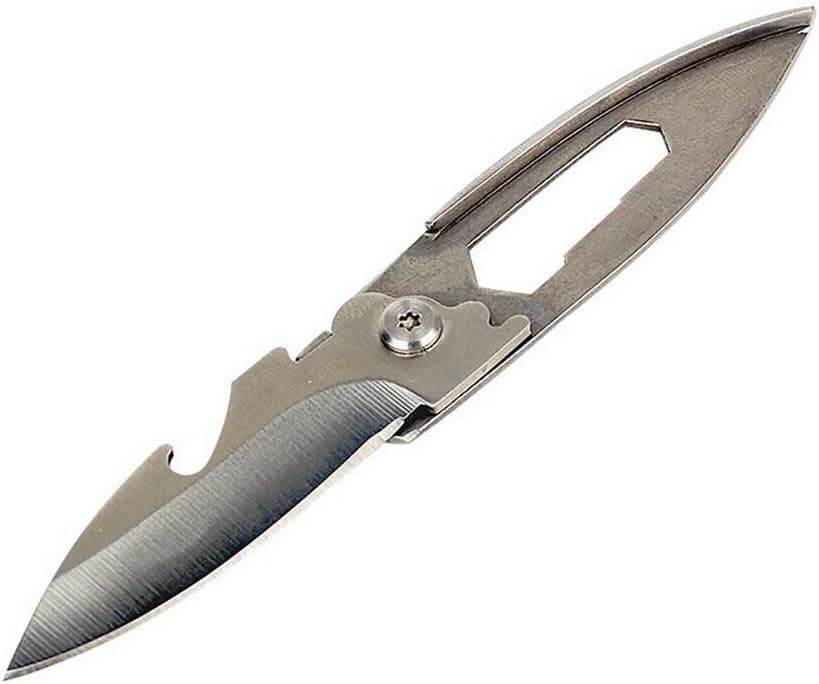 ASTRO Mini Portable Opening Folding Knife & Credit Card Companion Multi-function Key Chain Tool/Credit Card Tool (MINI-Silver)