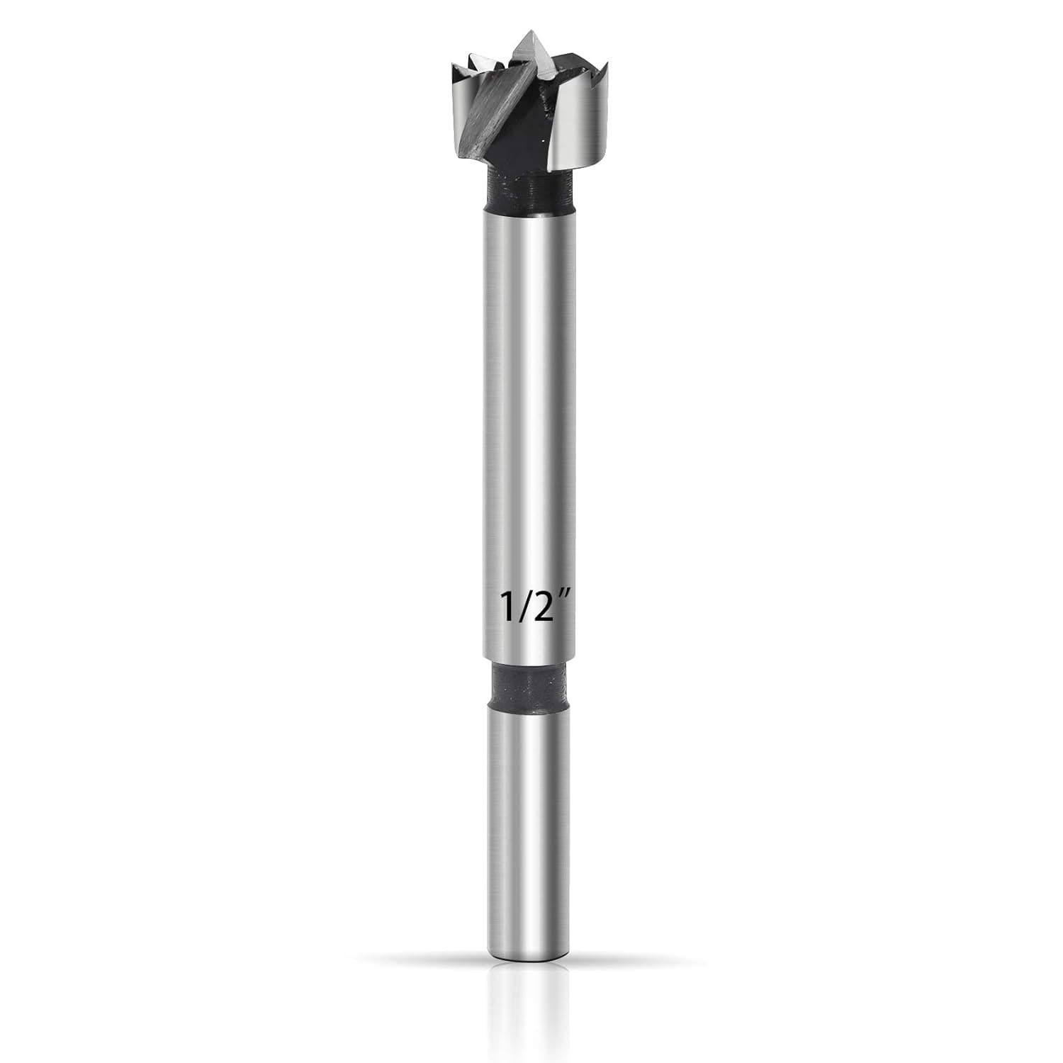 Basynol Forstner Drill Bit Set 1/2-Inch High Speed Carbide Steel Forstner Drill Bits, Forstner Bit Set, Wood Tool Punching Bit, Wood Drill Bits