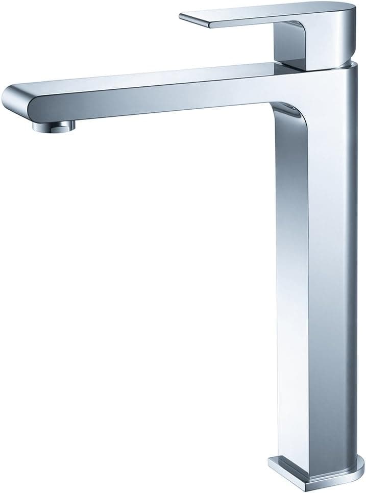 Fresca Bath FFT9152CH Allaro Single Hole Vessel Mount Bathroom Vanity Faucet, Chrome
