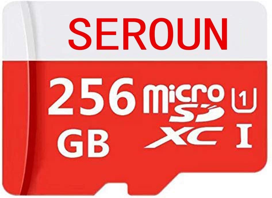 seroun High Speed Class 10 Micro SD SDXC Card with Adapter 256GB