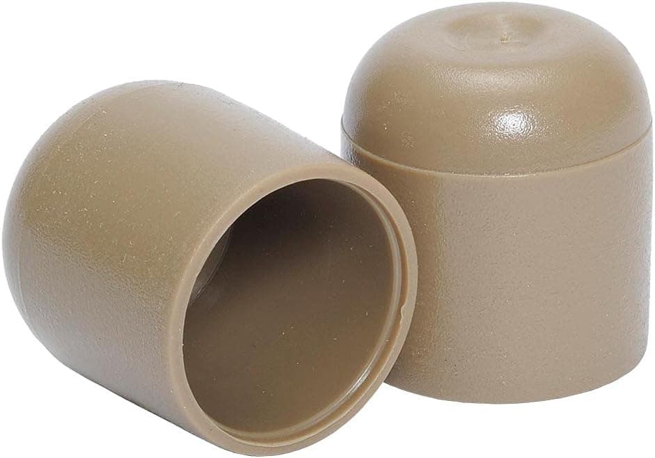 SupplyLine Nylon Folding Chair Leg Cap - Fits 7/8" OD Legs - 20 Per Pack (Beige)