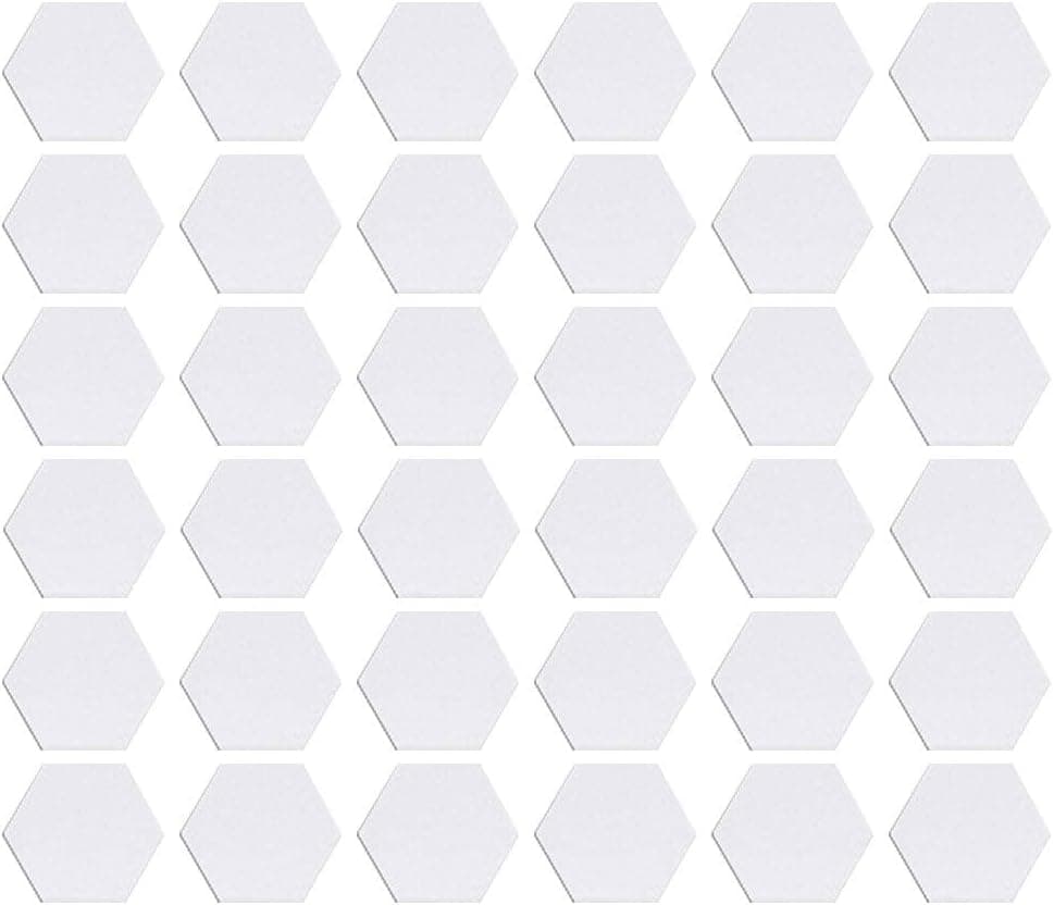 ULemeili 36 Pcs Mirror Hexagon Wall Sticker Acrylic Decal, Honeycomb Mirror for Home Living Room Bedroom Art DIY Decor