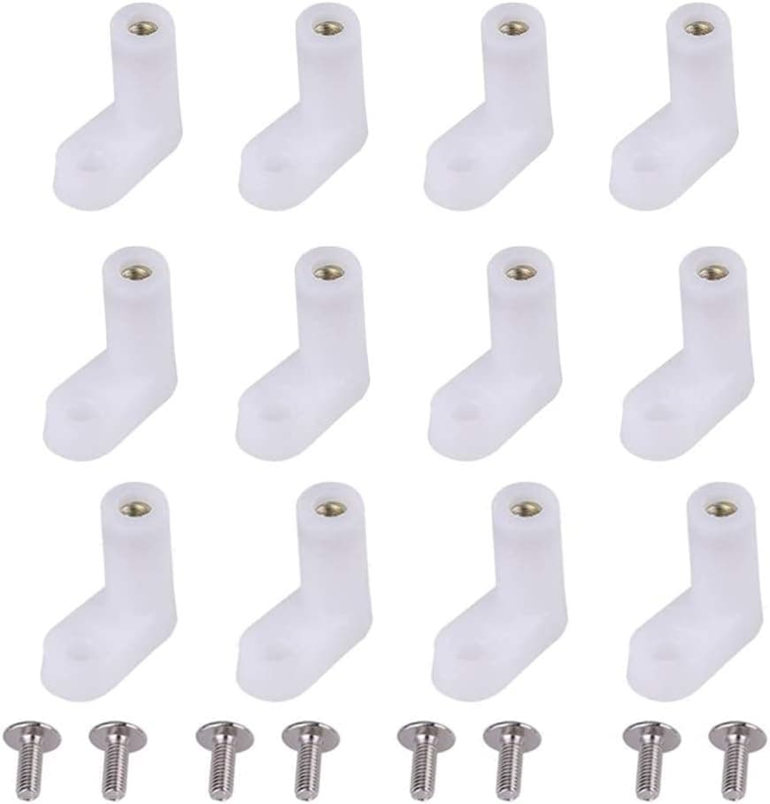 Hilitand 100pcs L Type Mounting Feet, 2cm L Type PCB Mounting Feet with Screw for Arcade Gaming Board Replacement Parts