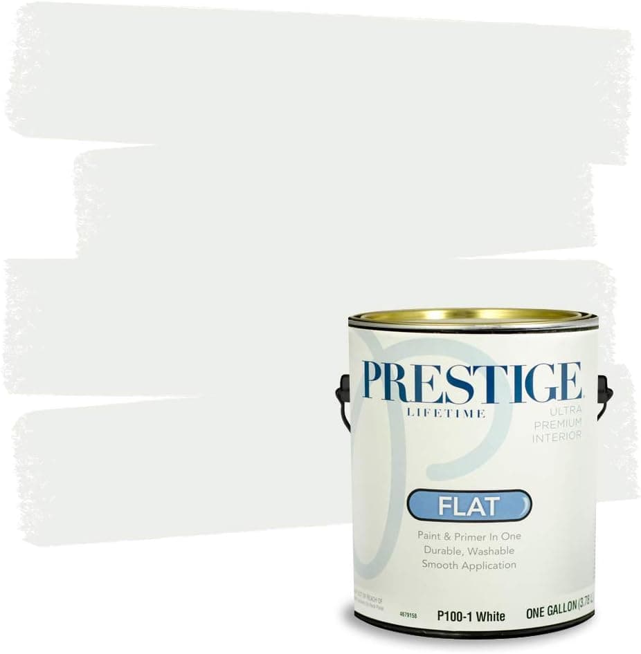 Prestige Paints P100-1 Interior Paint and Primer in One, 1 gallon, White