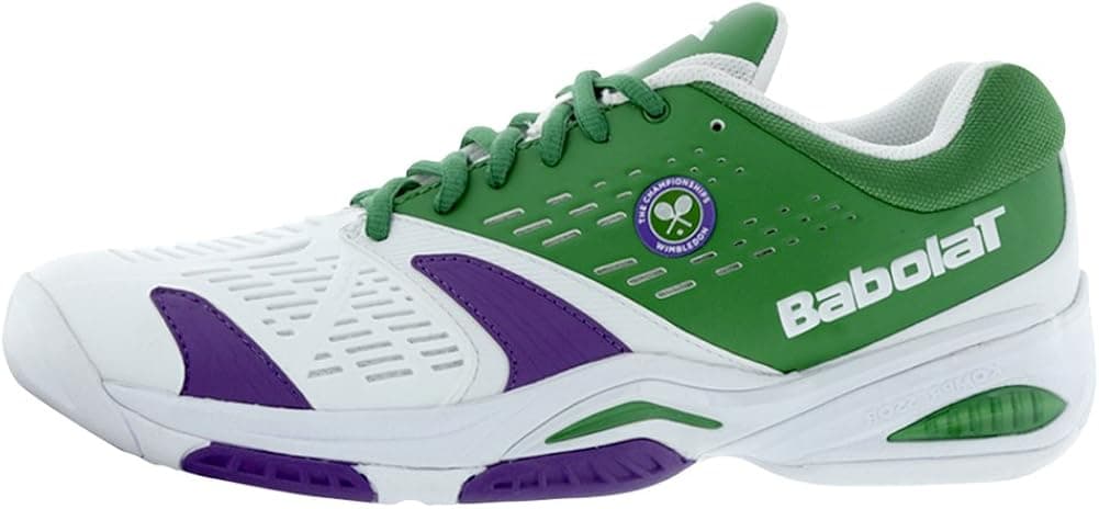 Babolat SFX All Court Wimbledon Mens Tennis Shoes (White/Green) (10 D(M) US)