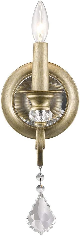 Golden Lighting 1323-1W WG One Light Wall Sconce, Gold