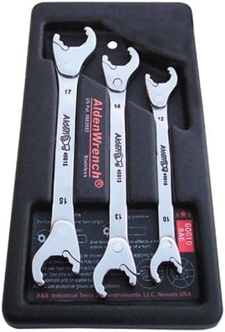 Alden Corp 60038 3-Piece SAE Ratcheting Wrench Set