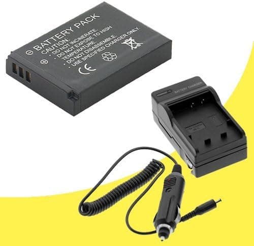 Nikon Coolpix S6000 Digital Camera EN-EL12 Battery and Wall Charger with Car Charger Adapter DavisMAX ENEL12 Battery Charger Bundle