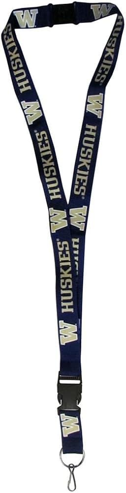 NCAA Siskiyou Sports Fan Shop Washington Huskies Lanyard 21 inch Team Color