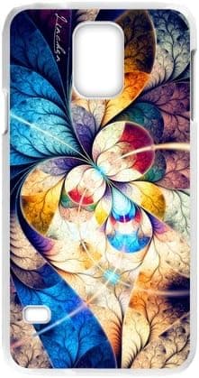 MINA Colorful leaves Plastic Case for Samsung Galaxy S5 (Laser Technology)