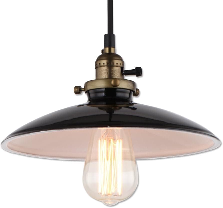 JEMMY HO Loft Vintage Pendant Lights Industrial Style Edison Pendant Lamp (Black)