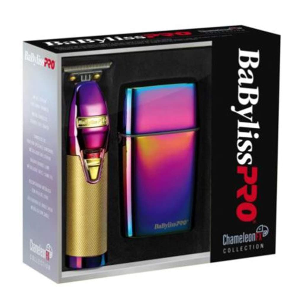 Never Fear Chameleonfx Metal Outliner Skeleton Trimmer & Shaver, Barberology MetalFX Series - Outlining Trimmer & Shaver Colorful