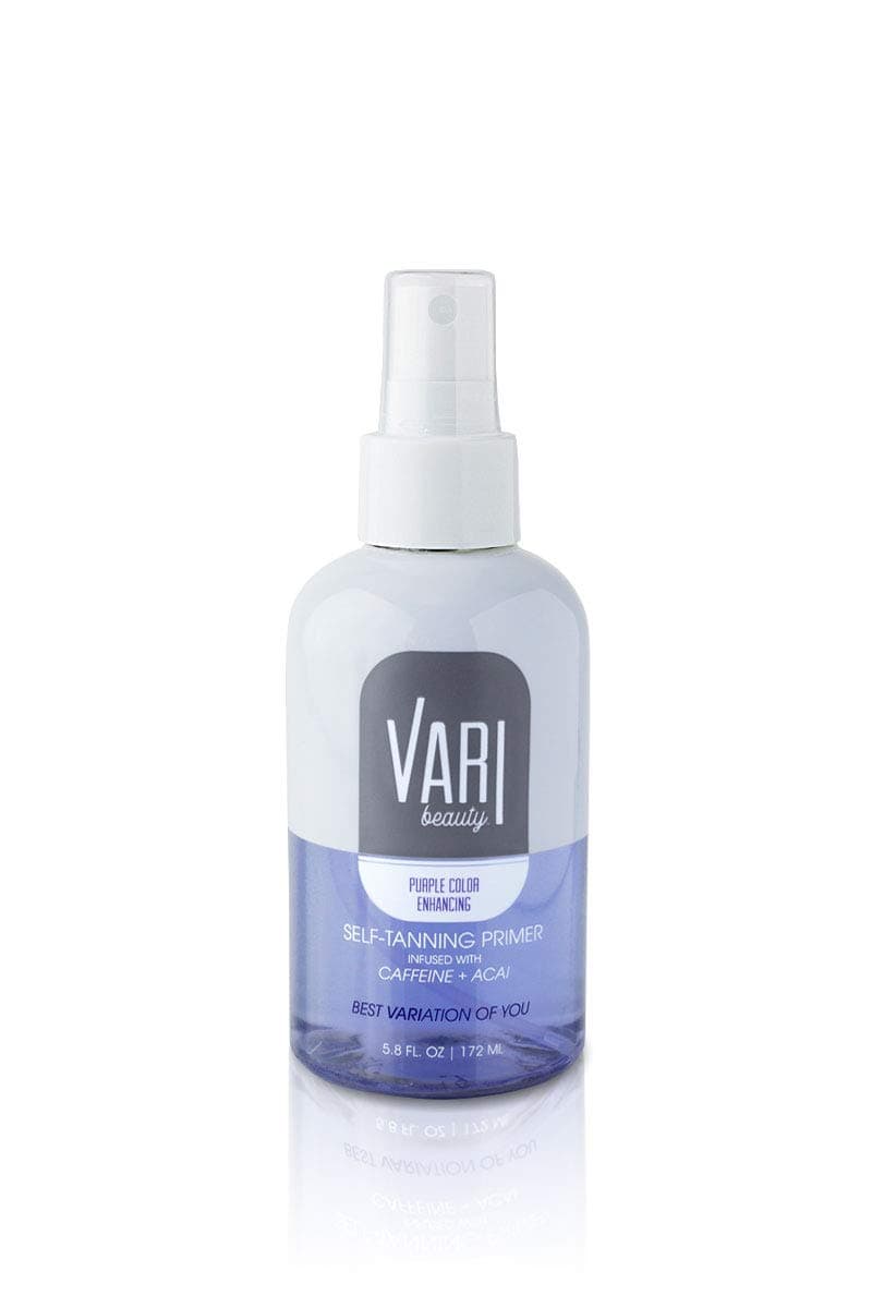 Vari Beauty Purple Color Enhancing Prep Spray | Self-Tanning pH Balancing Spray Primer (5.8 Fl Oz) | Acai & Caffeine Infused | Eliminates Yellow Skin Tones | Ultimate Hydration