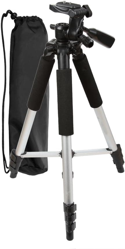 Pro 57" Super Strong Tripod w/ Case + (REPLACES NIKON MC-DC2 REMOTE) Remote Switch For Nikon D7200 D5200 D5300 D3200 D3100 D5000 D7000 D7100 D5100 D90 D600 D610 D810 DSLR Digital Camera + ButterflyPhoto MicroFiber Cleaning Cloth