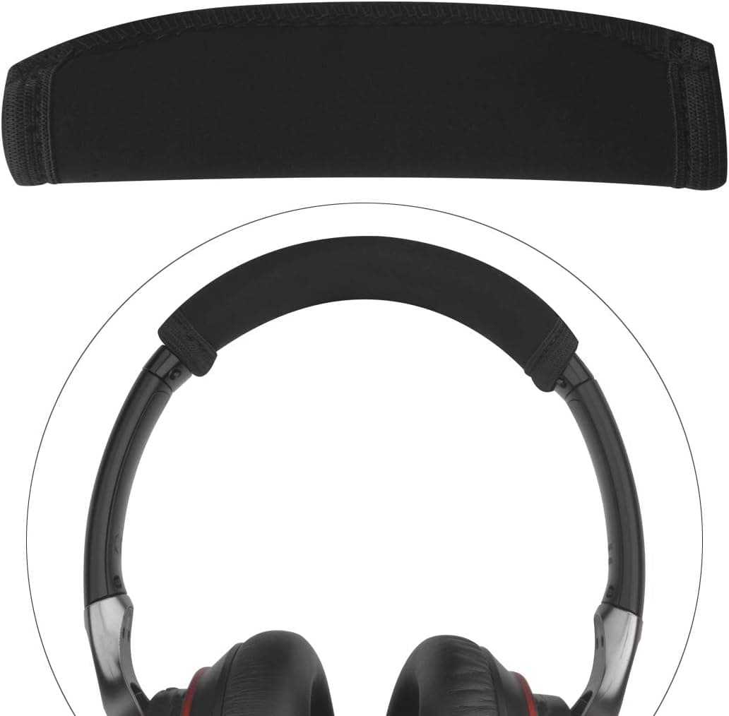 Linkidea Headphone Headband Protector, Compatible with Sony 10RBT, 10RNC, 10R, Hesh 3, Crusher Headphones Replacement Cover/Headset Headband Cushion Pad Repair Parts (Black)