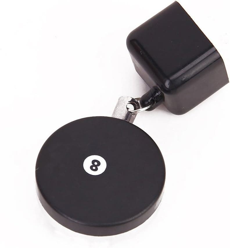 NUOLUX Retractable Chalk Holder for Pool Billiard Snooker (Black)
