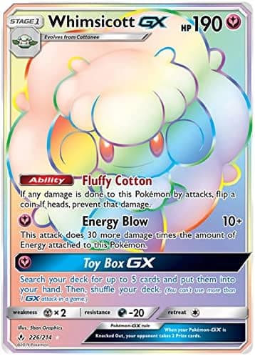 Whimsicott GX - 226/214 - Secret Rare - Unbroken Bonds