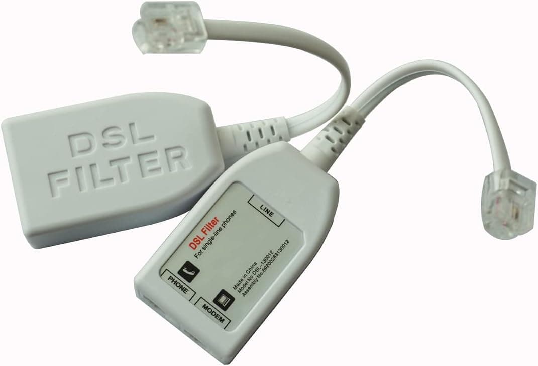 in-line DSL Filter Splitter w/Noise Filter for Telephone Phone Lines Fax Accessory